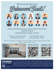 Free Professional Headshots at Lakewood Trails!