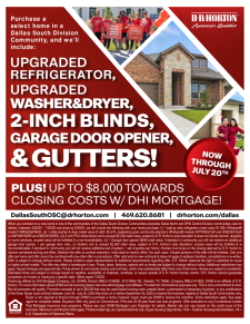Purchase a Select Home and Receive Upgraded Appliances!