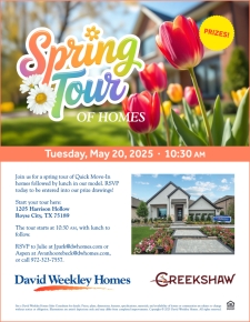 Spring Tour of Homes in Creekshaw