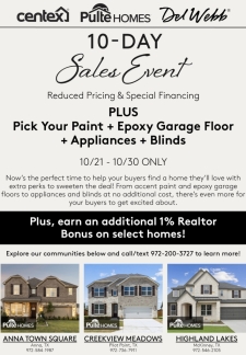 🏡 10-Day Sales Event: Special Pricing & Extra Perks!