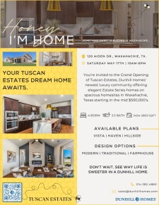 Sweet Grand Opening of Tuscan Estates