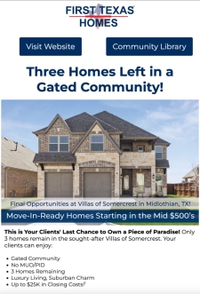 Final Homes in Villas of Somercrest