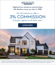 3% Commission on All Home Sales with Highland Homes