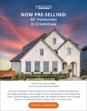 Now pre-selling Creekshaw - homes from the low 300s!