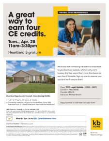 CE Class in Heartland Signature