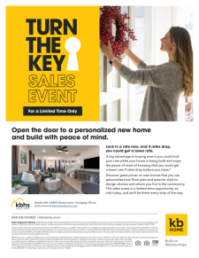 Turn the Key Sales Event