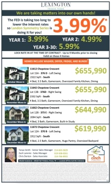 Available Homes at Lexington Frisco