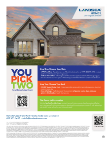 You Pick Two - New Home Sales Event