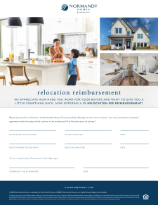 1% Relocation Fee Reimbursement