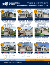 Creekview Meadows Inventory