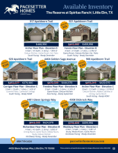 The Reserve at Spiritas Ranch Inventory