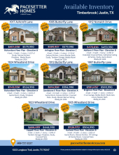 Timberbrook Inventory