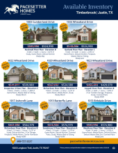 Timberbrook Inventory