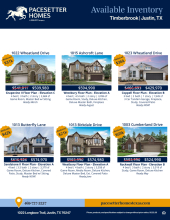 Timberbrook Inventory