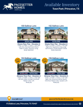 Town Park Available Inventory