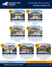 Town Park Available Inventory