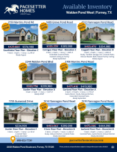 Walden Pond West Inventory