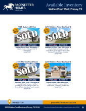 Walden Pond West Inventory