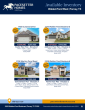 Walden Pond West Inventory