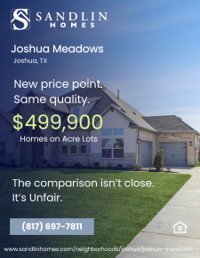 New Price Point in Joshua Meadows!