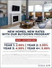 New Homes, New Rates! Don't Wait with Our Buydown Program