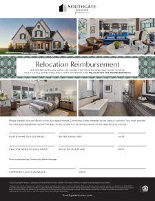 1% Relocation Fee Reimbursement