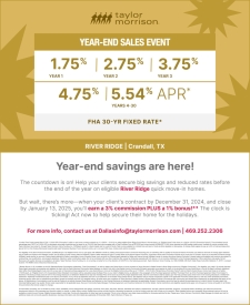 Year End Savings in River Ridge!