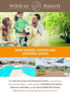 New Model Homes Coming Soon