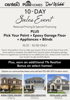 🏡 10-Day Sales Event: Special Pricing & Extra Perks!