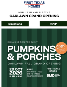 🎃 Realtors, You&rsquo;re Invited: Pumpkins, Porches & Perks at Oaklawn