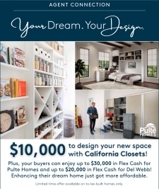 $10,000 to design your new space with California Closets!