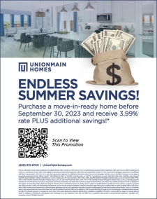 3.99% Plus Endless Summer Savings from UnionMain Homes