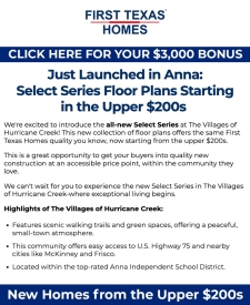 $3,000 Realtor Bonus at Hurricane Creek