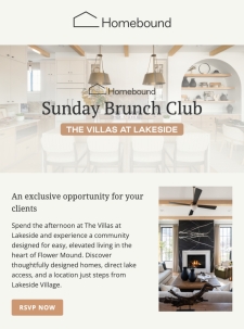 Brunch Club This Sunday + 4% Commission at Lakeside