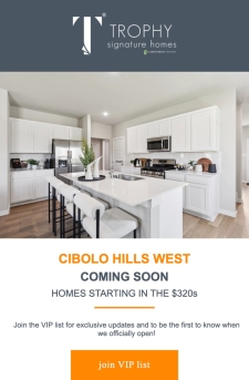 Cibolo Hills West: Homes Starting in the $320s
