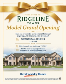 Don't Miss Ridgeline Towns Model Grand Opening!