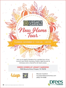 Drees Realtor Brunch & New Home Tour at Legacy Gardens – Nov. 13