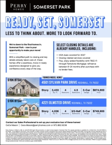 Final Homes in Somerset Park- Bring Your Buyers