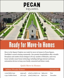 Find the Perfect Move-in Ready Home at Pecan Square