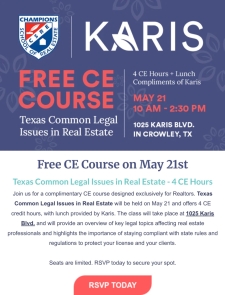 Free CE Course May 21❗ RSVP Today✨