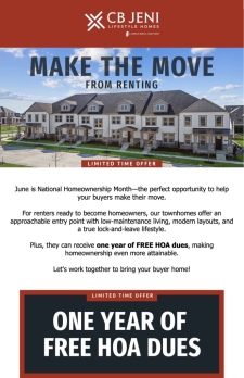Free HOA Dues for a Year? Your Buyers Will Love This!