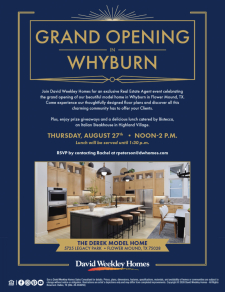 Grand Opening Celebration in Whyburn in Flower Mound