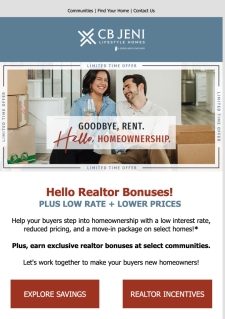 Hello Low Rate, Lower Prices, and Realtor Bonuses!