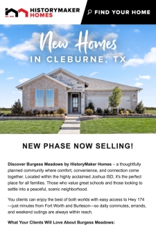 Homes from the High $200s in Joshua ISD