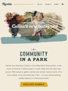 Introducing Ramble by Hillwood &ndash; A new kind of Community in Celina