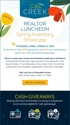 Join Ten Mile Creek's Spring Inventory Event - April 2, 12-2 pm