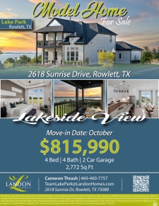 Lake Park Model Home For Sale!