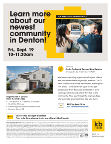 Learn more about our newest community in Denton!