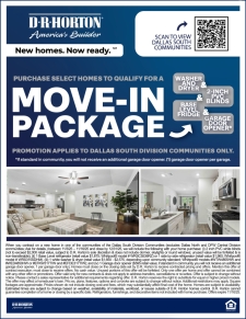 Limited time special incentives on select new homes