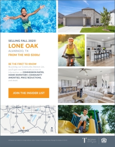 Lone Oak: Coming Soon to Alvarado!